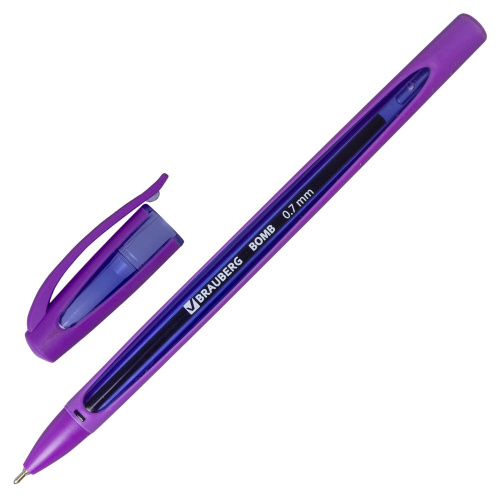 Ручка шариковая масляная BRAUBERG "BOMB GT Color", корпус ассорти, линия письма 0,35 мм фото 10