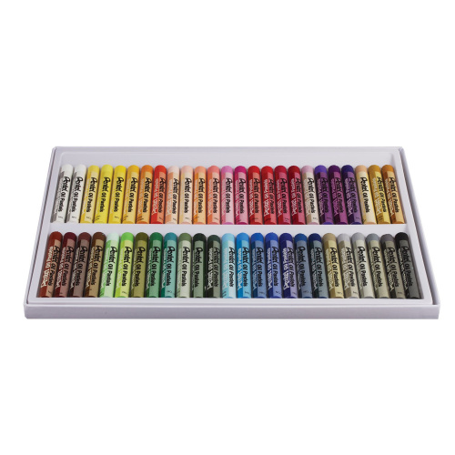 Пастель масляная художественная PENTEL "Oil Pastels", 50 цветов, круглое сечение, картонная упаковка фото 2
