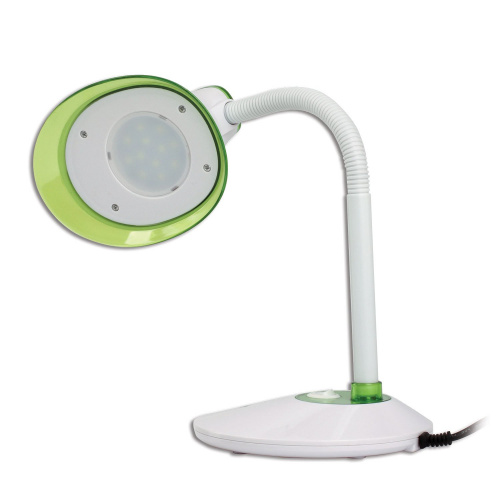 Светильник настольный SONNEN, на подставке, светодиодный, 5 Вт, белый/зеленый фото 6