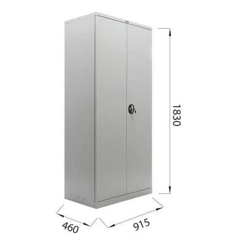 Шкаф металлический для документов "BRABIX" MK 18/91/46, 1830х915х460 мм, 4 полки, 47 кг фото 5