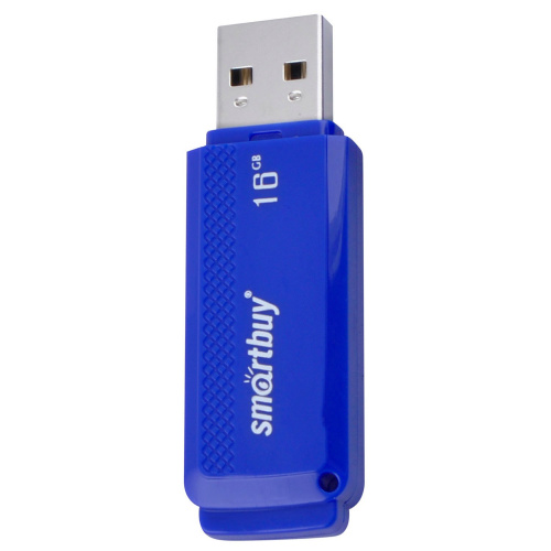 Флеш-диск SMARTBUY Dock, 16 GB,  USB 2.0, синий фото 2
