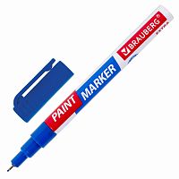 Маркер-краска лаковый BRAUBERG EXTRA (paint marker), 1 мм, синий