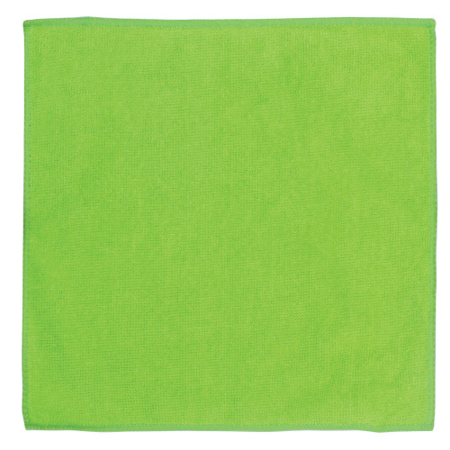 Салфетка универсальная, плотная микрофибра ОФИСМАГ "Стандарт", 30х30 см, зеленая фото 2