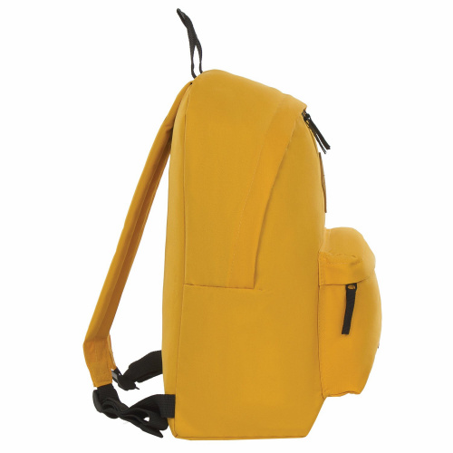 Рюкзак BRAUBERG, 20 литров, 41х32х14 см, универсальный, сити-формат, один тон, желтый фото 5