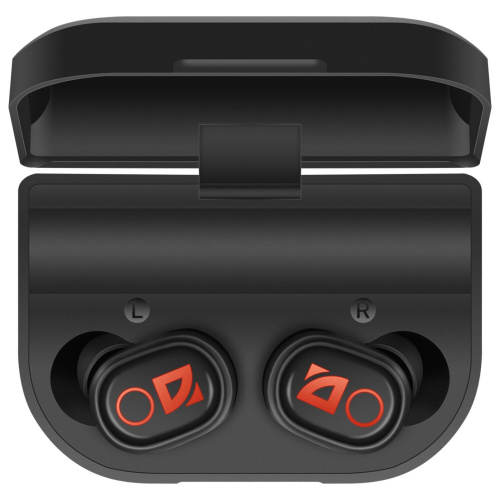 Наушники с микрофоном DEFENDER TWINS 639, Bluetooth, беспроводные, черные фото 6