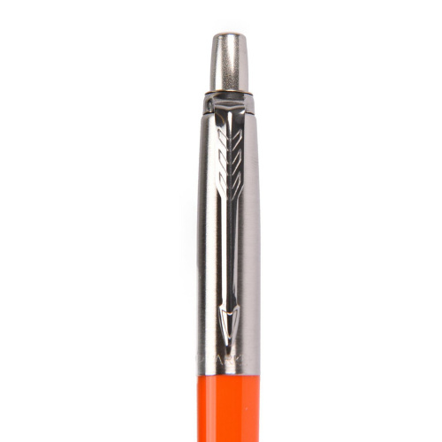 Ручка шариковая PARKER "Jotter Orig Orange", корпус оранжевый, детали хром, блистер, синяя фото 2