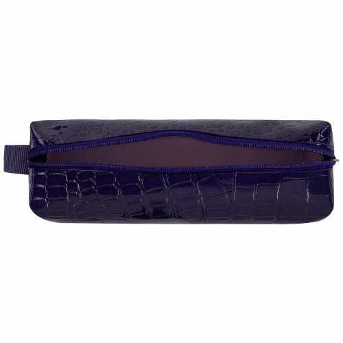 Пенал-косметичка BRAUBERG "Ultra purple", 20х6х4 см, крокодиловая кожа фото 3