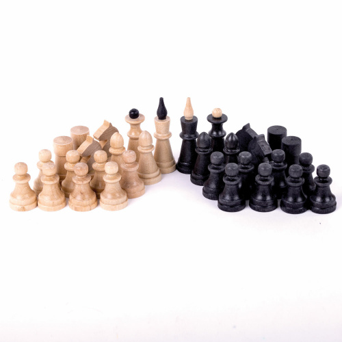 Шахматы, шашки, нарды (3 в 1) ЗОЛОТАЯ СКАЗКА, доска 40х40 см, деревянные фото 6