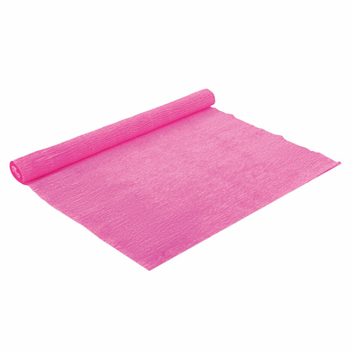 Бумага гофрированная (креповая) BRAUBERG, 32 г/м2, розовая, 50х250 см, в рулоне фото 3