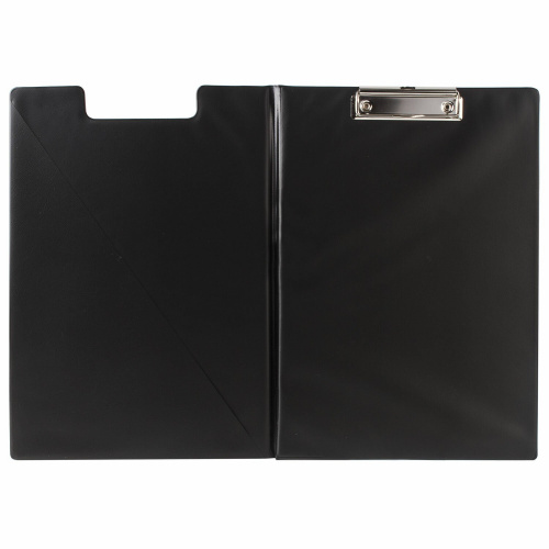 Папка-планшет BRAUBERG, А4, с прижимом и крышкой, картон/ПВХ, черная фото 6