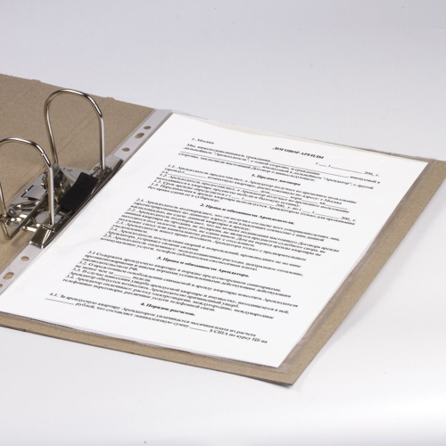 Папка-регистратор STAFF "Basic", 75 мм, картонная, без покрытия и уголка фото 7
