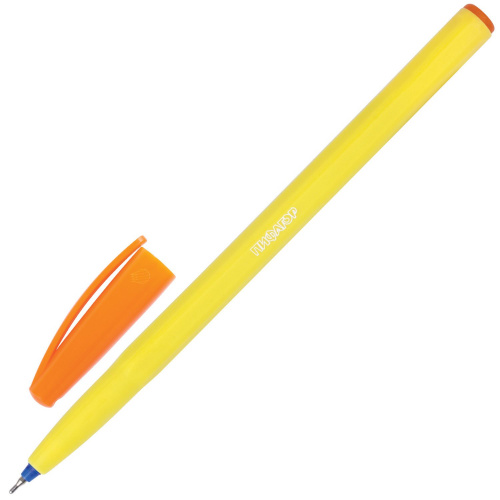 Ручка шариковая масляная ПИФАГОР, безопасный корпус ассорти, линия письма 0,3 мм, синяя фото 6