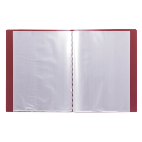 Папка BRAUBERG, 20 вкладышей,  0,6 мм, стандарт, красная фото 8