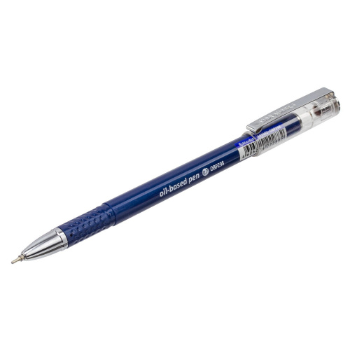 Ручка шариковая масляная BRAUBERG "Oxet", корпус синий, линия письма 0,35 мм, синяя фото 3