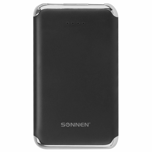 Аккумулятор внешний SONNEN, 2 USB, 6000 mAh, литий-полимерный, черный фото 10