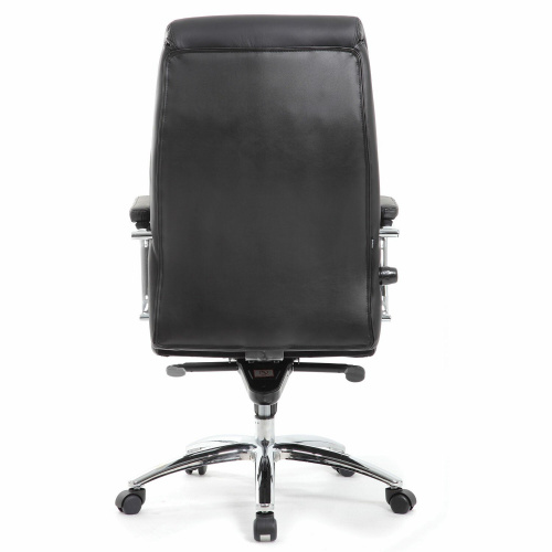 Кресло из натуральной кожи BRABIX PREMIUM "Phaeton EX-502", хром, черное фото 8