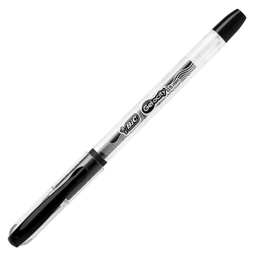 Ручка гелевая с грипом BIC "Gelocity Stic", линия письма 0,29 мм, черная фото 4