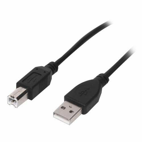 Кабель SONNEN Premium, USB 2.0 AM-BM, 1,5 м, медь, для периферии, экранированный, черный фото 4