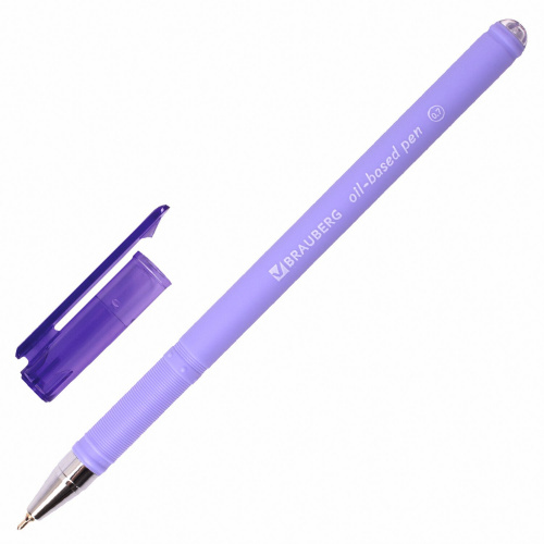 Ручка шариковая масляная BRAUBERG "FRUITY Pastel", линия письма 0,35 мм, синяя фото 8