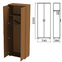 Шкаф для одежды "Монолит", 740х390х2050 мм, цвет орех гварнери