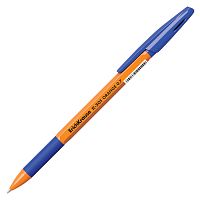 Ручка шариковая с грипом ERICH KRAUSE "R-301 Grip", СИНЯЯ, оранжевый, узел 0,7 мм, линия 0,35 мм