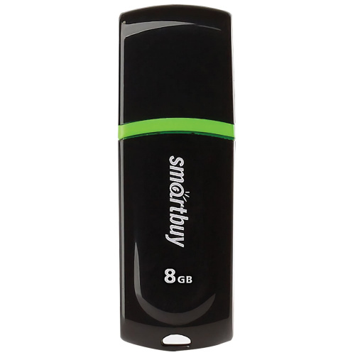 Флеш-диск SMARTBUY Paean, 8 GB, USB 2.0, черный