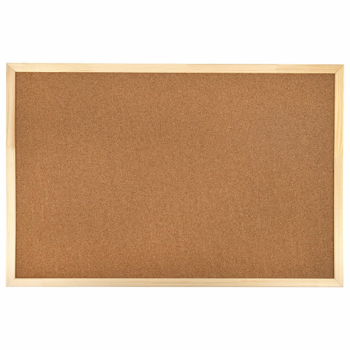 Доска пробковая для объявлений BRAUBERG, 60х90 см, деревянная рамка фото 4