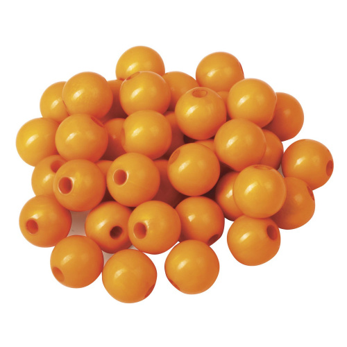 Бусины для творчества ОСТРОВ СОКРОВИЩ "Шарики", 8 мм, 30 грамм, желтые, оранжевые, зеленые фото 4