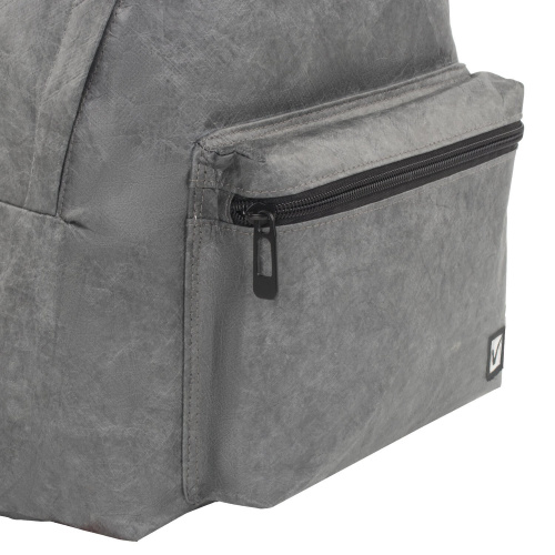 Рюкзак BRAUBERG TYVEK, 34х26х11 см, крафтовый с водонепроницаемым покрытием, графитовый фото 4