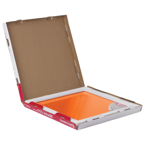 Доска магнитно-маркерная стеклянная BRAUBERG, 45х45 см, 3 магнита, оранжевая фото 6