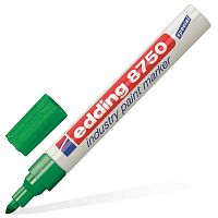 Маркер-краска лаковый (paint marker) EDDING 8750, круглый наконечник, алюминиевый корпус, зеленый