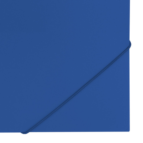 Папка на резинках BRAUBERG "Office", до 300 листов, 500 мкм, синяя фото 5