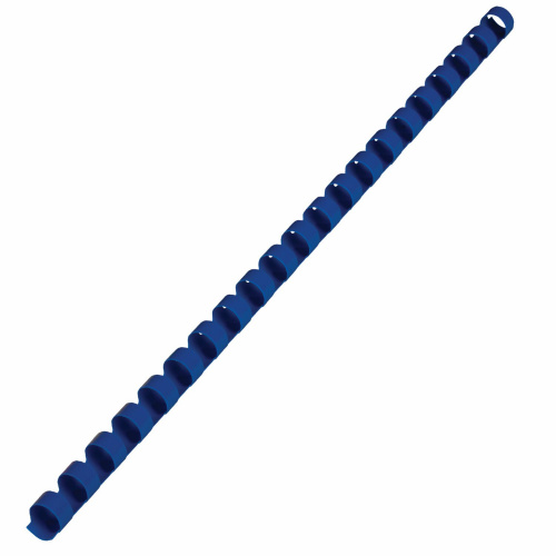 Пружины пластиковые для переплета BRAUBERG, 100 шт., 6 мм, для сшивания 10-20 л., синие фото 5