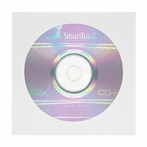 Конверты для CD/DVD BRAUBERG, 125х125 мм с окном, бумажные, клей декстрин, 25 шт. фото 2