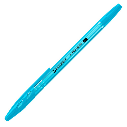 Ручка шариковая BRAUBERG "ULTRA NEON", узел 0,7 мм, синяя фото 10