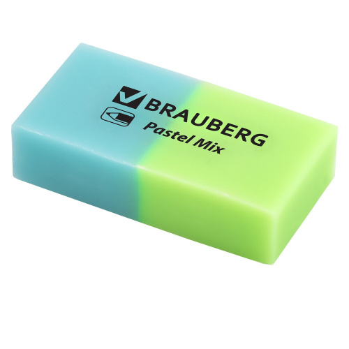 Набор ластиков BRAUBERG "Pastel Mix", 6 шт., 44х21х10 мм, цвета ассорти фото 7