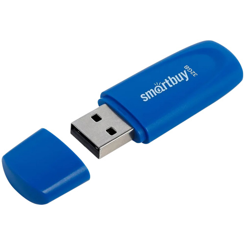 Флеш-диск 32GB SMARTBUY Scout USB 2.0, синий, SB032GB2SCB фото 7