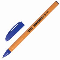Ручка шариковая масляная ОФИСМАГ, СИНЯЯ, корпус оранжевый, узел 0,7 мм, линия письма 0,35 мм