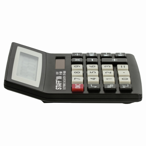 Калькулятор настольный STAFF STF-8008, 113х87 мм, 8 разрядов, двойное питание фото 2