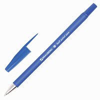 Ручка шариковая BRAUBERG "Capital-X", СИНЯЯ, корпус soft-touch синий, линия письма 0,35 мм, синяя