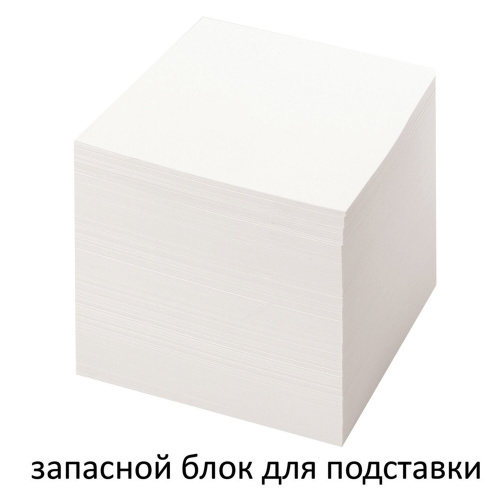Блок для записей STAFF непроклеенный, куб 8х8х8 см, белизна 70-80%, белый фото 2