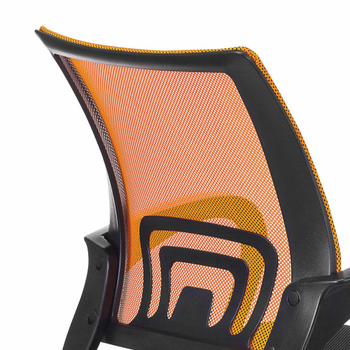 Кресло BRABIX "Fly MG-396", с подлокотниками, сетка, оранжевое/черное фото 8