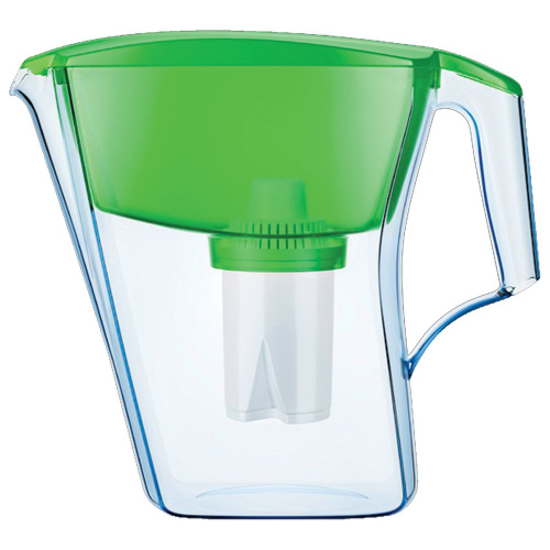 Кувшин-фильтр для очистки воды АКВАФОР "Лайн", 2,8 л, со сменной кассетой, зеленый