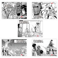 Альбом для рисования А4, 30 листов, скоба, обложка картон, HATBER, 205х290мм, "Атака Титанов" (микс в спайке), 30А4В