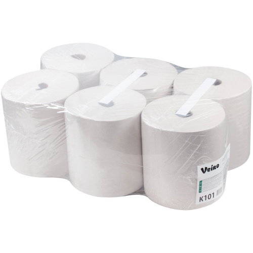 Полотенца бумажные рулонные VEIRO PROFESSIONAL, 180 м, 1-слойные, цвет натуральный, 6 рулонов фото 3