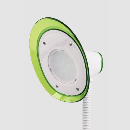 Светильник настольный SONNEN, на подставке, светодиодный, 5 Вт, белый/зеленый фото 5