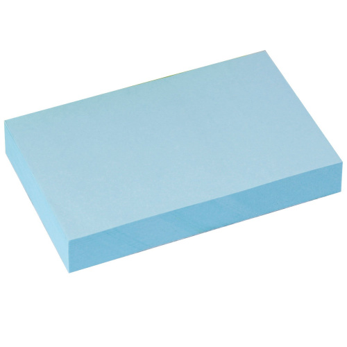 Блок самоклеящийся (стикеры) BRAUBERG, 76х51 мм, 100 л., голубой фото 2