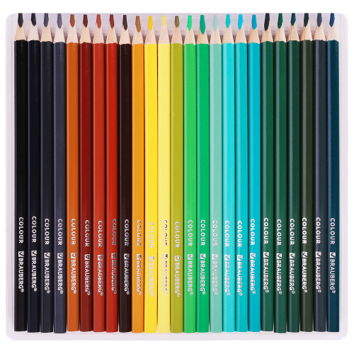 Карандаши цветные BRAUBERG MAX, 50 цв., грифель мягкий 3,3 мм, супермягкие, трехгранные фото 6