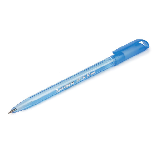 Ручка шариковая масляная BRAUBERG "Olive Pen Tone", корпус тонированный, линия 0,35 мм, синяя фото 4