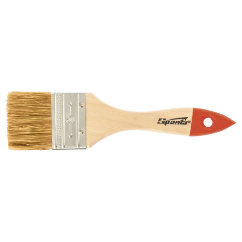 Кисть плоская SPARTA, 50 мм, натуральная щетина, деревянная ручка, для масляных красок, лаков